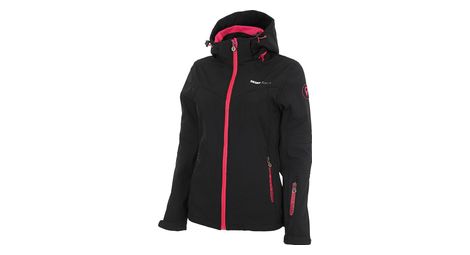 Veste softshell femme amalon noir/fuchsia