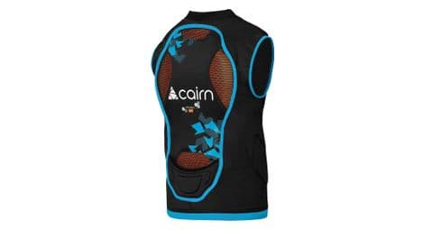 Gilet de protection avec dorsale cairn proride d3o enfant / noir / bleu