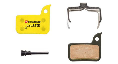 Pastillas de freno orgánicas swissstop disc 32 rs para sram