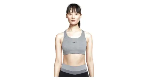 Nike air swoosh sports bra womens gray
