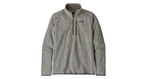 Patagonia better sweater 1/4 zip stonewash grey