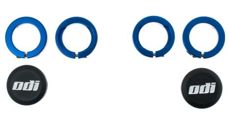 Odi lock-on rings aluminium blue