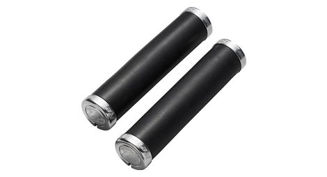 Paire de grips reverse seismic ergo o34mm noir argent