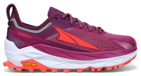 Chaussures de trail running femme altra olympus 5 violet orange