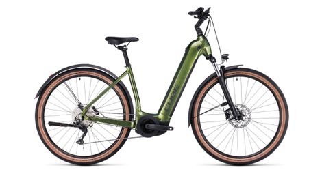 Cube nuride hybrid pro 625 allroad easy entry shimano deore 10v 625 wh 29'' bicicleta eléctrica de montaña verde shinymoss 2023