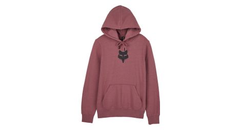 Sweat à capuche fox femme head pull over bordeaux 