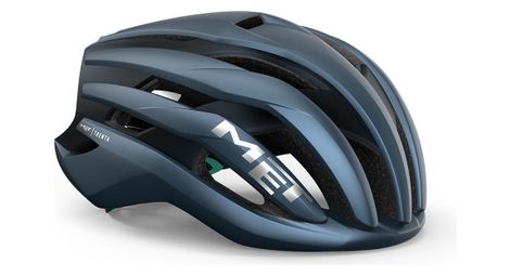 met trenta mips helmet navy blue matte silver