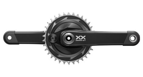 Pédalier sram xx sl t-type eagle powermeter dub wide 34 dents 12v noir (sans boitier)