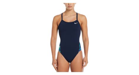 Nike swim hydrastrong multi print blue dameszwempak