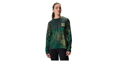 Maglia endura tropical ltd da donna a manica lunga verde