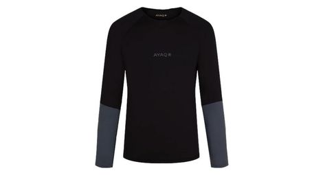 T-shirt manches longues homme ayaq mefonna merinos noir