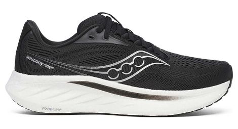 Chaussures running saucony ride 18 noir/blanc homme