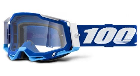 100% racecraft 2 goggle | light blue | clear lenses