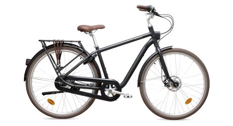 Elops 900 hf shimano nexus 7v 700mm bicicleta urbana gris oscuro / negro s-m / 155-170 cm