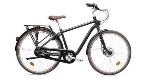 Vélo de ville elops 900 hf shimano nexus 7v 700 mm gris foncé / noir