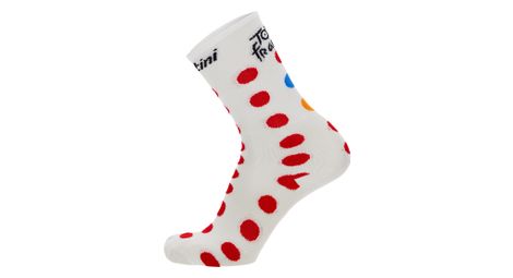 Chaussettes Santini Tour de France Blanc/Rouge