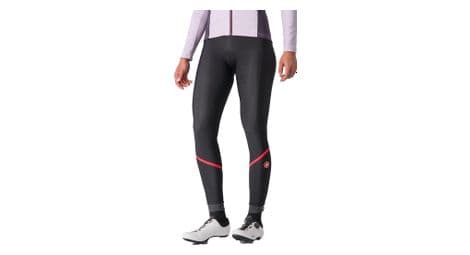 Culote térmico para mujer castelli velocissima negro/rojo