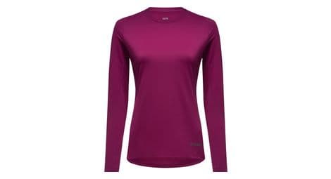 Maillot manches longues femme gore wear everyday violet