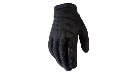 Paire de gants femme 100 brisker noir gris