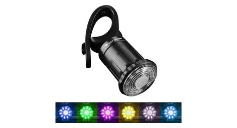 Feu arrière de vélo led coloré et lumineux  - installation sur le tube