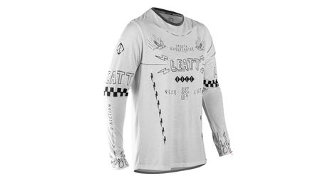 Leatt Gravity 3.0 Langarm Trikot Weiß Mann
