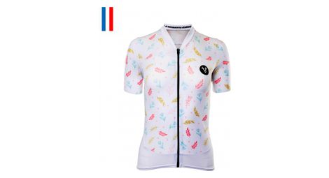 Maillot manches courtes femme lebram la faye blanc coupe ajustee