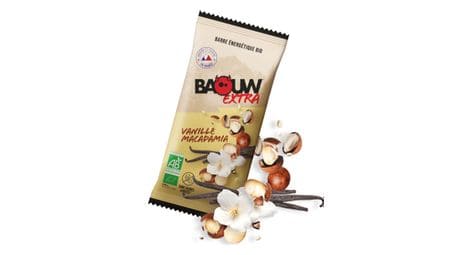 Barre energetique baouw extra vanille macadamia 50g
