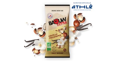 Baouw Extra Vanille / Macadamia Energieriegel 50g