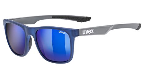 Lunettes uvex lgl 42 gris/verres miroir bleu