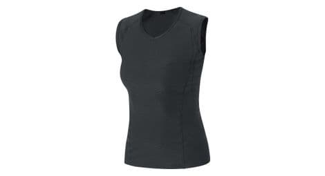 Women's sleeveless baselayer gore wear black