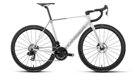 Bicicletta da strada Orbea Orca M21e Team Sram Force AXS 12V 700 mm Bianco Iris/Lilla 2027