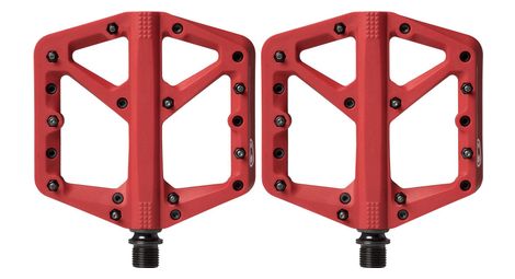 Paire de pedales plates crankbrothers stamp 1 rouge