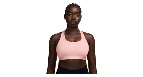 Sujetador nike swoosh medium support rosa mujer