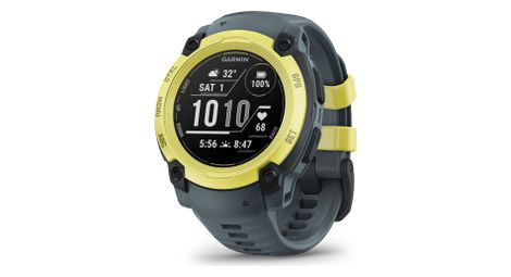 Montre GPS Garmin Instinct E - 40 mm Vert Electric Lime avec Bracelet en Silicone Bleu Twilight