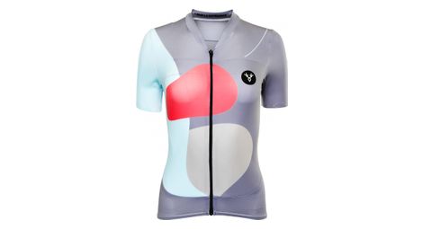 Maillot manches courtes femme lebram testanier gris coupe ajustee