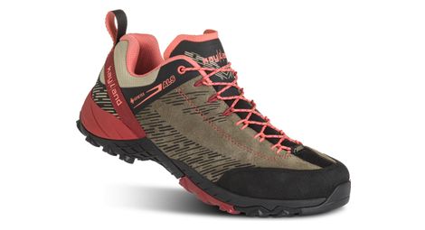 Zapatillas de senderismo para mujer kayland revolt gore-tex marrón/rojo