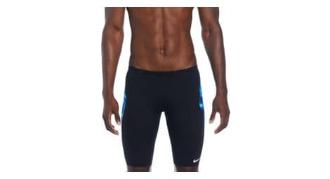 Maillot de natación para hombre nike swim hydrastrong digi haze negro azul