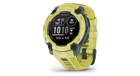 Montre GPS Garmin Instinct E - 45 mm Vert Electric Lime avec Bracelet en Silicone Vert Electric Lime