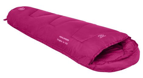 Sac de couchage momie highlander sleepline pour enfants 300 momie 4°c-rose