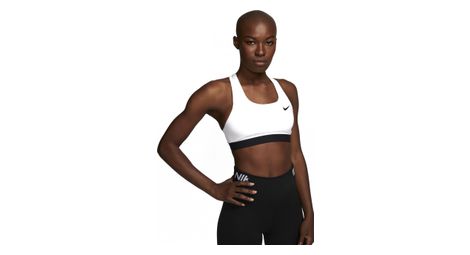 Brassiere nike dri fit swoosh blanc femme