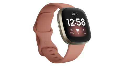 Fitbit versa 3 - montre connectée - autonomie + de 6 jours - rose