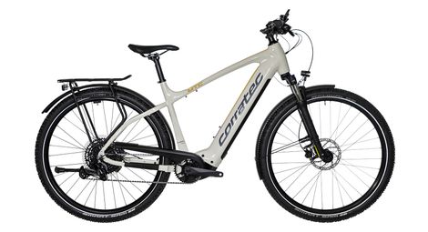 Corratec e-power mtc 12s gent elektrische hybride fiets sram sx eagle 12s 625 wh 29'' beige grijs 2023