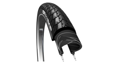 Cst pneu exterieur skip 24 x 1 75 noir avec lignes reflechissantes