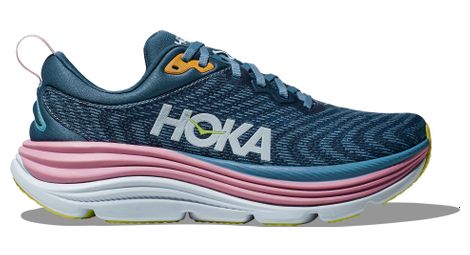 hoka one one gaviota 5 running schuhe blau rosa damen