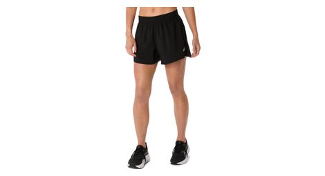 asics core run 4in black women s shorts