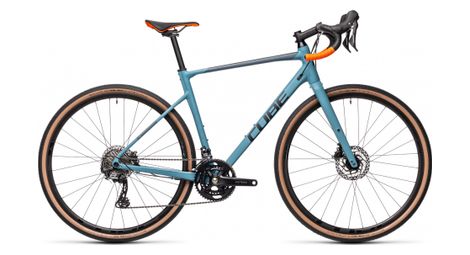 cube nuroad race gravel bike shimano grx 11s 700 mm blue orange 2021