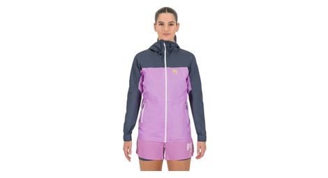Karpos Lavaredo Rain Evo Chaqueta impermeable para mujer Azul/Rosa