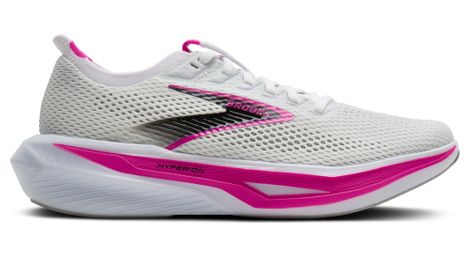 brooks hyperion 3 running shoes white pink women s
