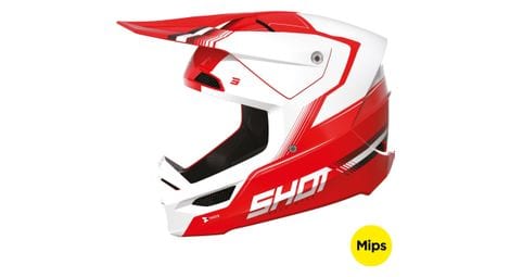 Casque shot race tracer red glossy