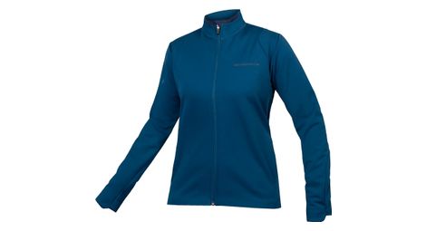 Veste manches longues femme softshell singletrack bleu